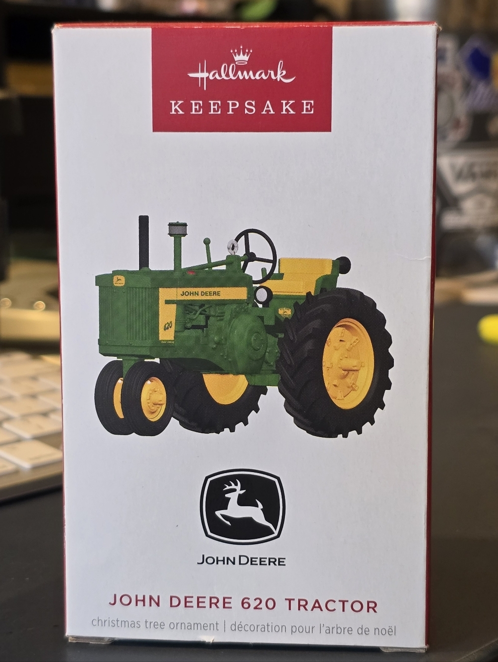 2025 Hallmark Keepsake John Deere 620 Tractor Ornament - Green & Yellow